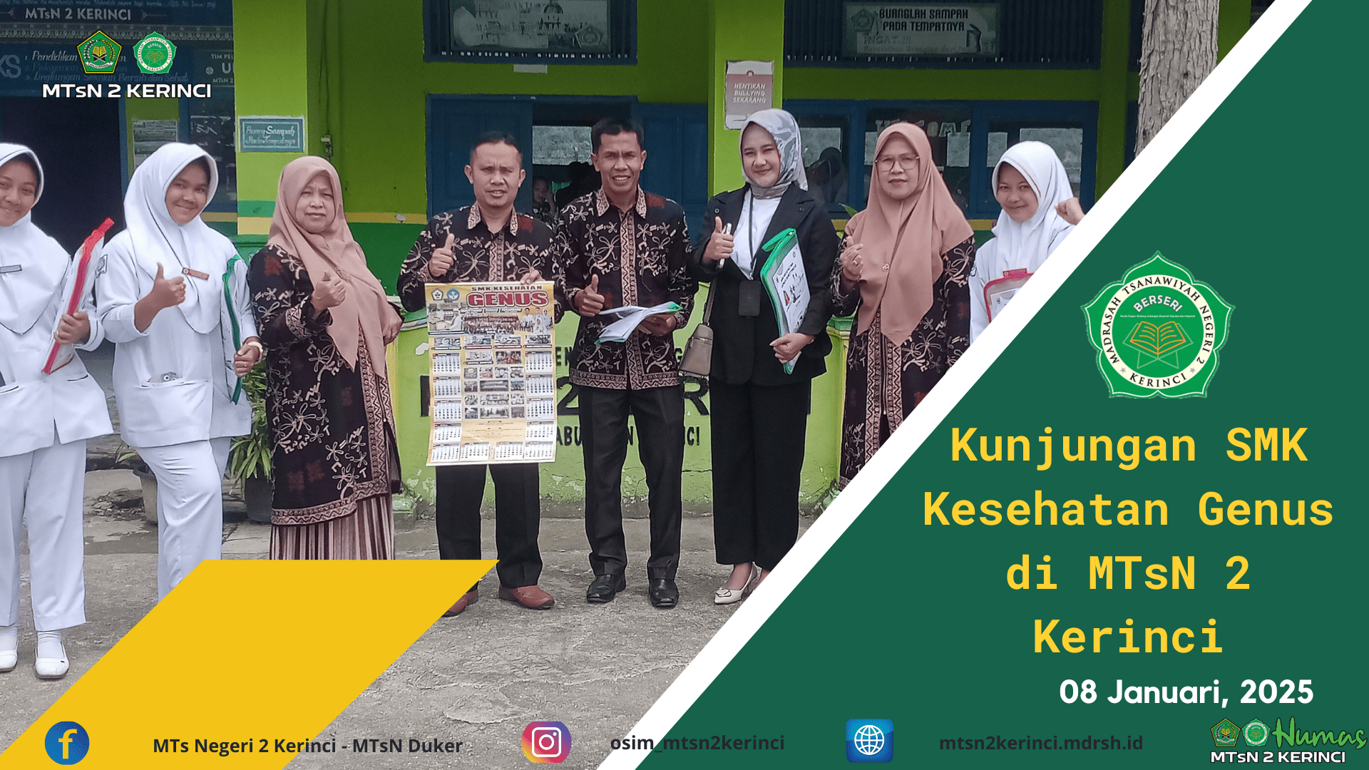 SMK Kesehatan Genus Adakan Sosialisasi di MTsN 2 Kerinci