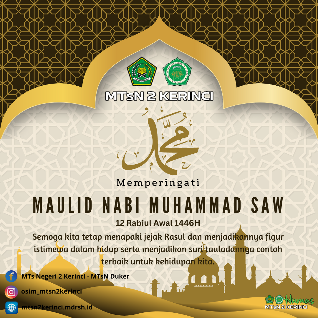 keluarga Besar MTsN 2 Kerinci Memperingati Maulid Nabi Muhammad SAW