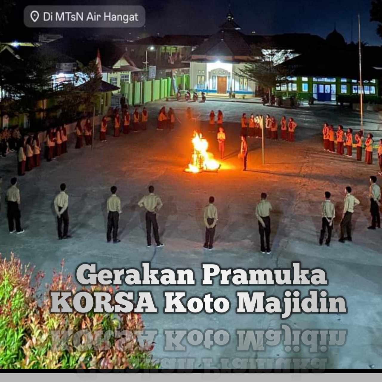 MTsN 2 Kerinci Fasilitasi Perkemahan Penerimaan Anggota Baru Pramuka KORSA Desa Koto Majidin