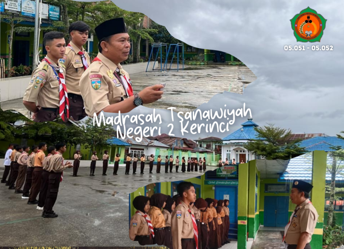 Pramuka Hebat, Madrasah Kuat! MTsN 2 Kerinci Gelar Kegiatan Rutin Penuh Semangat