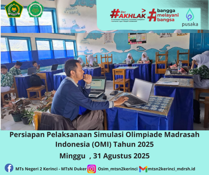 Persiapan Pelaksanaan Olimpiade Madrasah Indonesia (OMI) Tahun 2025