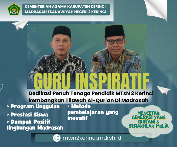 Dedikasi Penuh Tenaga Pendidik MTsN 2 Kerinci Kembangkan Tilawah Al-Quran Siswa