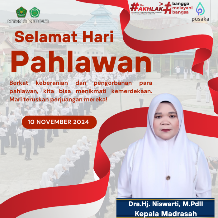 MTsN 2 Kerinci Peringati Hari Pahlawan Nasional dengan Penuh Semangat