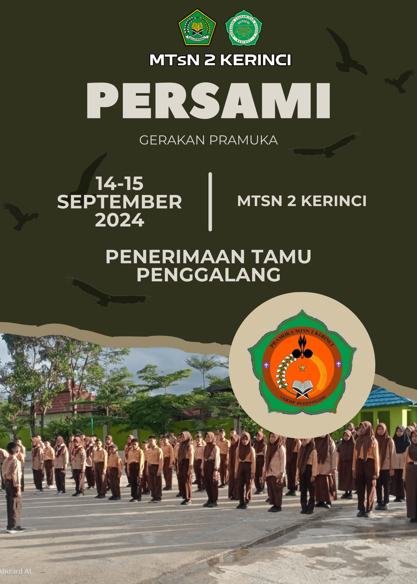 Kegiatan Persami dan Penerimaan Tamu Penggalang di MTsN 2 Kerinci