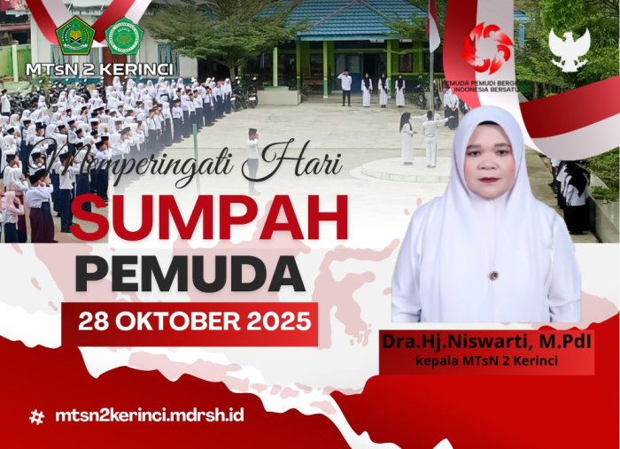 Keluarga Besar MTsN 2 Kerinci Peringati Hari Sumpah Pemuda dengan Semangat Kebersamaan dan Nasionalisme