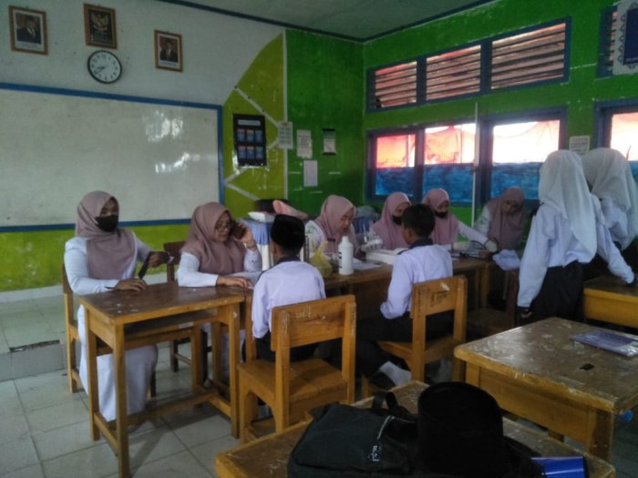 MTsN 2 Kerinci Gelar Cek Kesehatan Gratis Bersama Puskesmas Kemantan