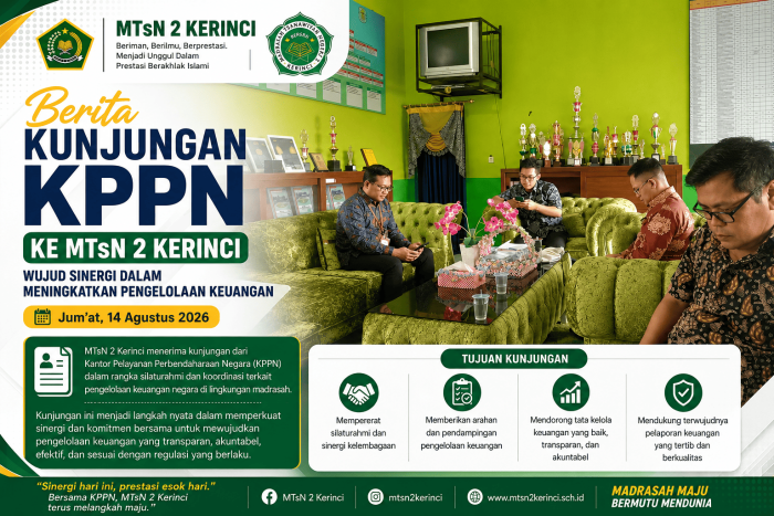 Kunjungan KPPN ke MTsN 2 Kerinci, Wujud Sinergi dalam Meningkatkan Pengelolaan Keuangan Kunjungan KPPN ke MTsN 2 Kerinci, Wujud Sinergi dalam Meningkatkan Pengelolaan Keuangan
