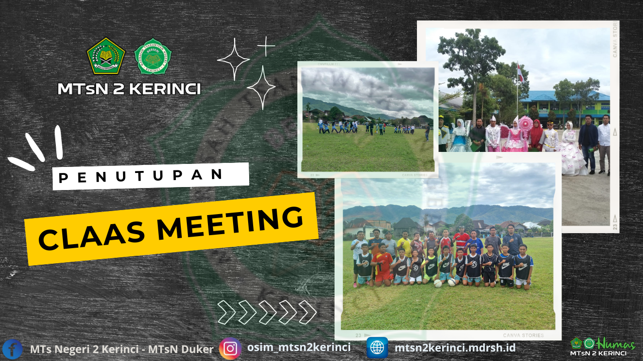 Class Meeting di MTsN 2 Kerinci ditutup dengan penuh semarak melalui penampilan spesial Fashion Show Kelas VII