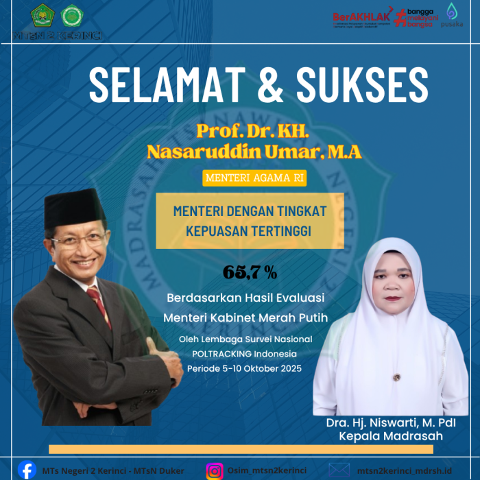 Menteri Agama Raih Penghargaan Kinerja Tertinggi Versi PolTracking